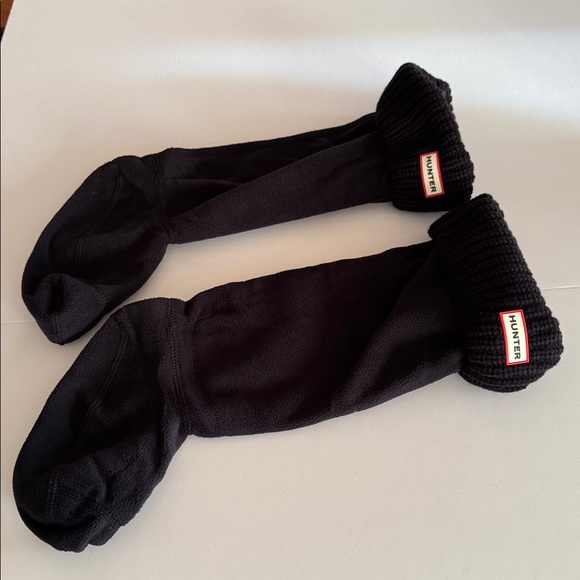 Hunter cardigan boot socks in black, new in box, large - Picture 5 of 7